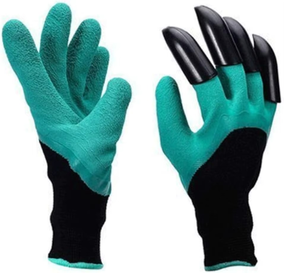 🧤 قفازات زراعية بمخالب – Gants de jardinage avec griffes intégrées