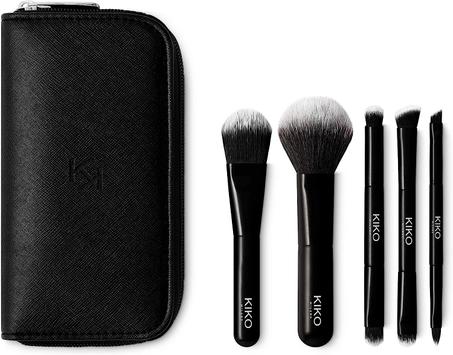 Pochette Kiko Cosmetics avec pinceaux face makeup
