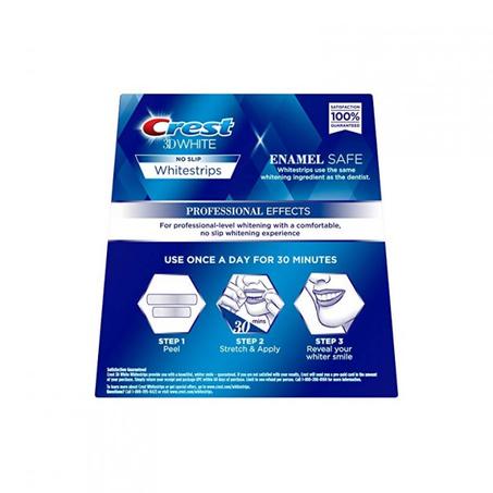 Crest 3D White No Slip Whitestrips, Professional Effects