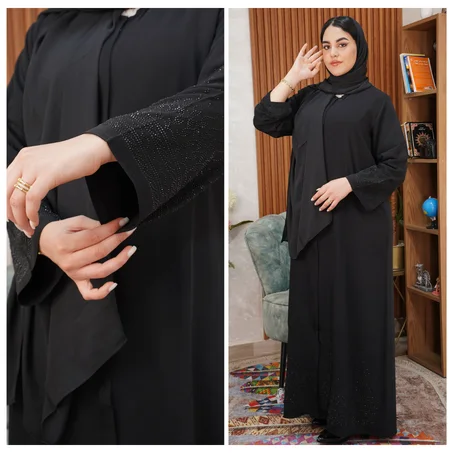 عباية إماراتية ستراس بالفولار ✨