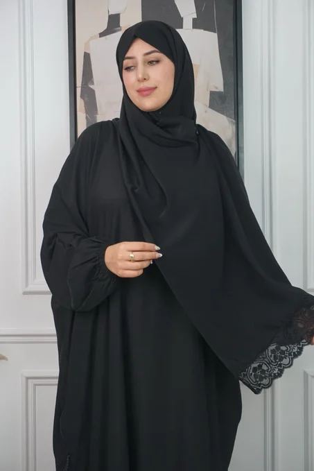 🖤 عباية نسائية كريب أنيقة بإطلالة راقية