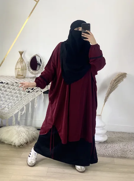 انسومبل خمار مع نقاب 4 قطع