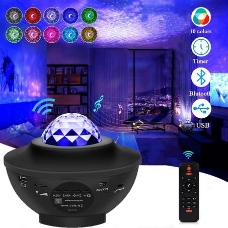 جهاز عرض النجوم الليلي مع مكبر صوت 😍