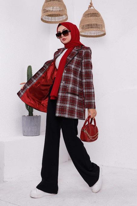 Blazer à carreaux