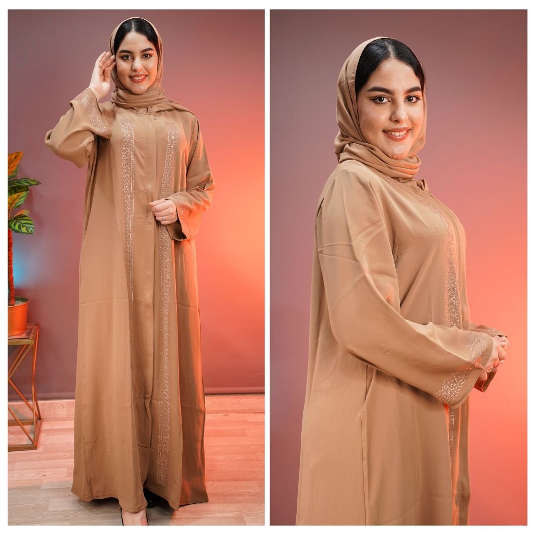 ✨ عباية علياء بالفولار إماراتية – توب كريب مستورد فاخر ✨