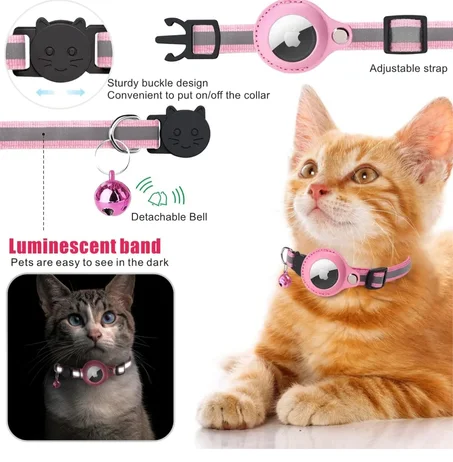 طوق القطط مع Airtag