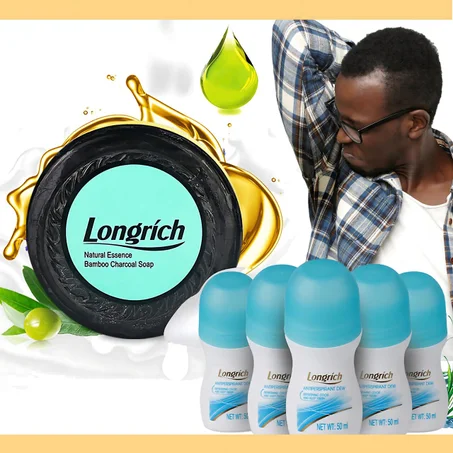 🔥👊LE DUO PUISSANT SAVON BAMBOU + DEODORANT LONGRICH : Dites Adieu aux Mauvaises Odeurs et aux Boutons Sous les Aisselles avec ce Duo Parfait !✨🔥