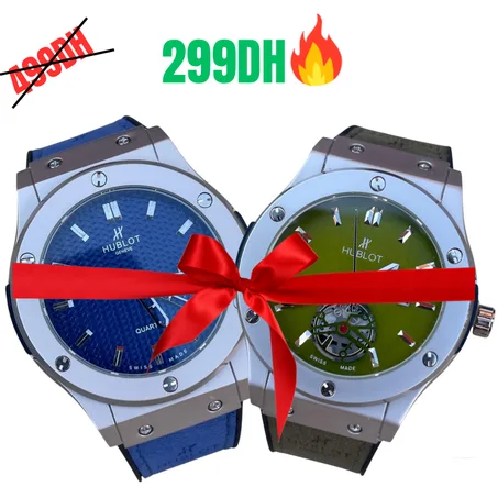 Pack Duo Hublot Classique – Bleu & vert kaki