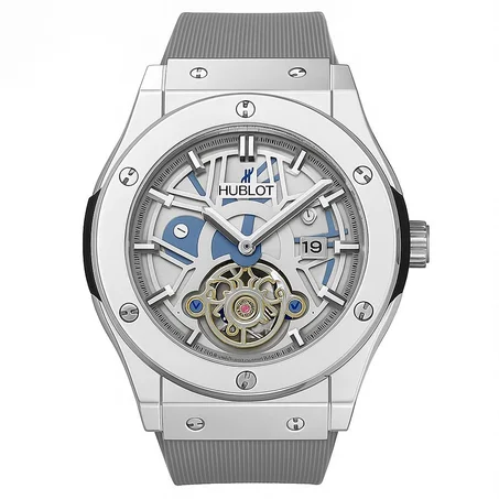 Montre Hublot silicone – Style Mécanique