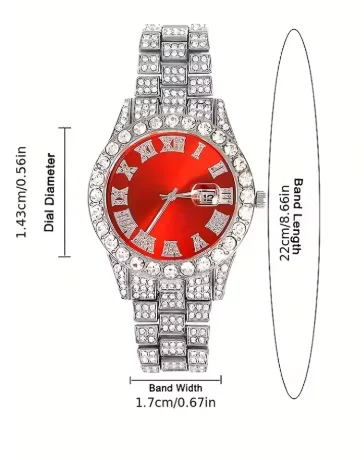 3pcs/ watch / cuban / chain