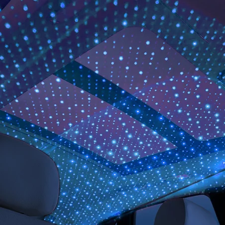 عرض الحفلات، (بروجكتور الحفلات لمبة وسماعة 2 في 1 + إضاءة سقف للسيارة والمنزل أزرق وأحمر 2 في 1)