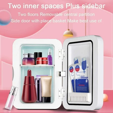 ثلاجة مكياج صغيرة - مرة مثالية في التنقل والسفر (بضمان عامين)