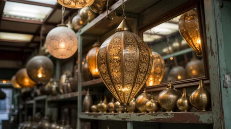 فانوس نحاسي