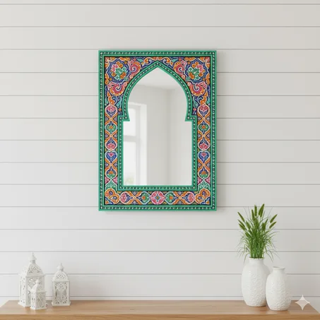 مرأت مغربية تقليدية خضراء