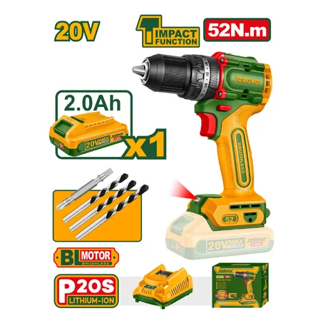 Perceuse à percussion compacte sans fil JDCDP5282