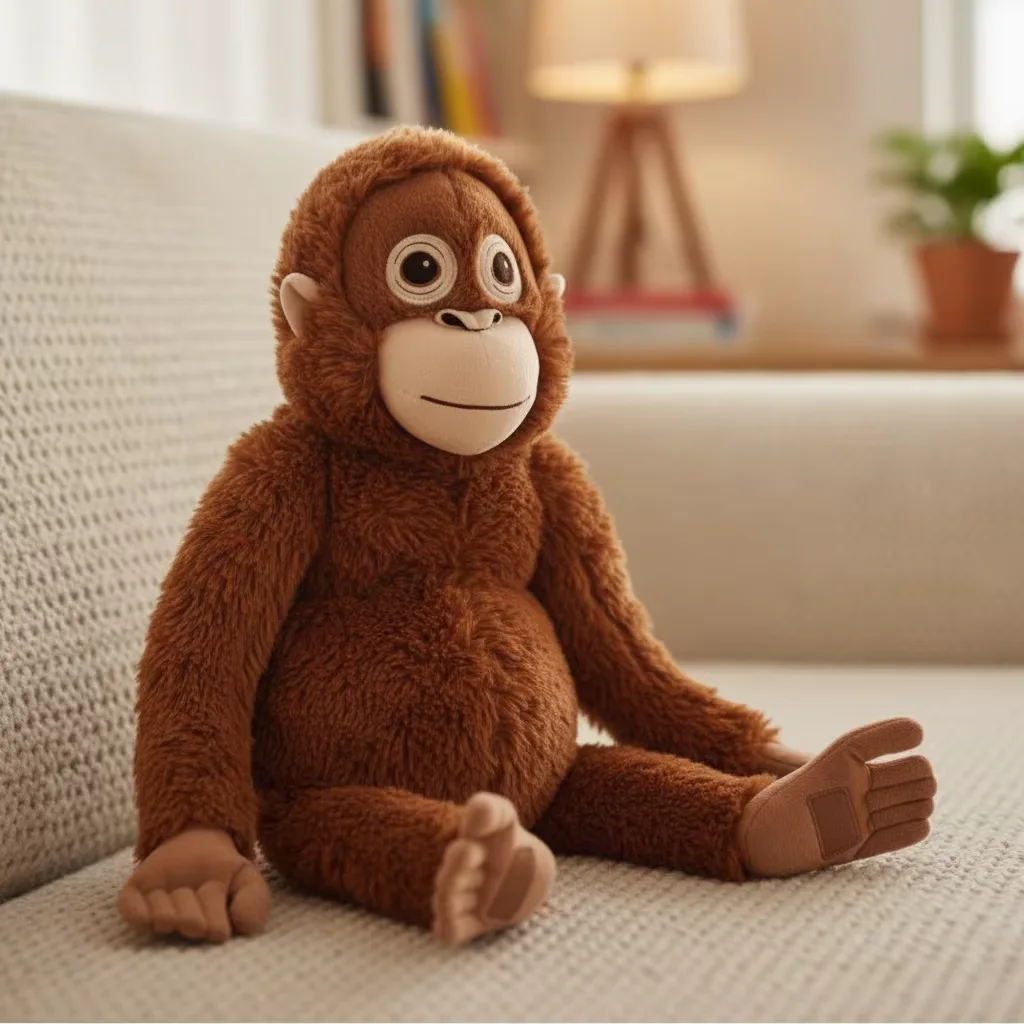 Peluche Singe Orang-outan Ultra Douce
