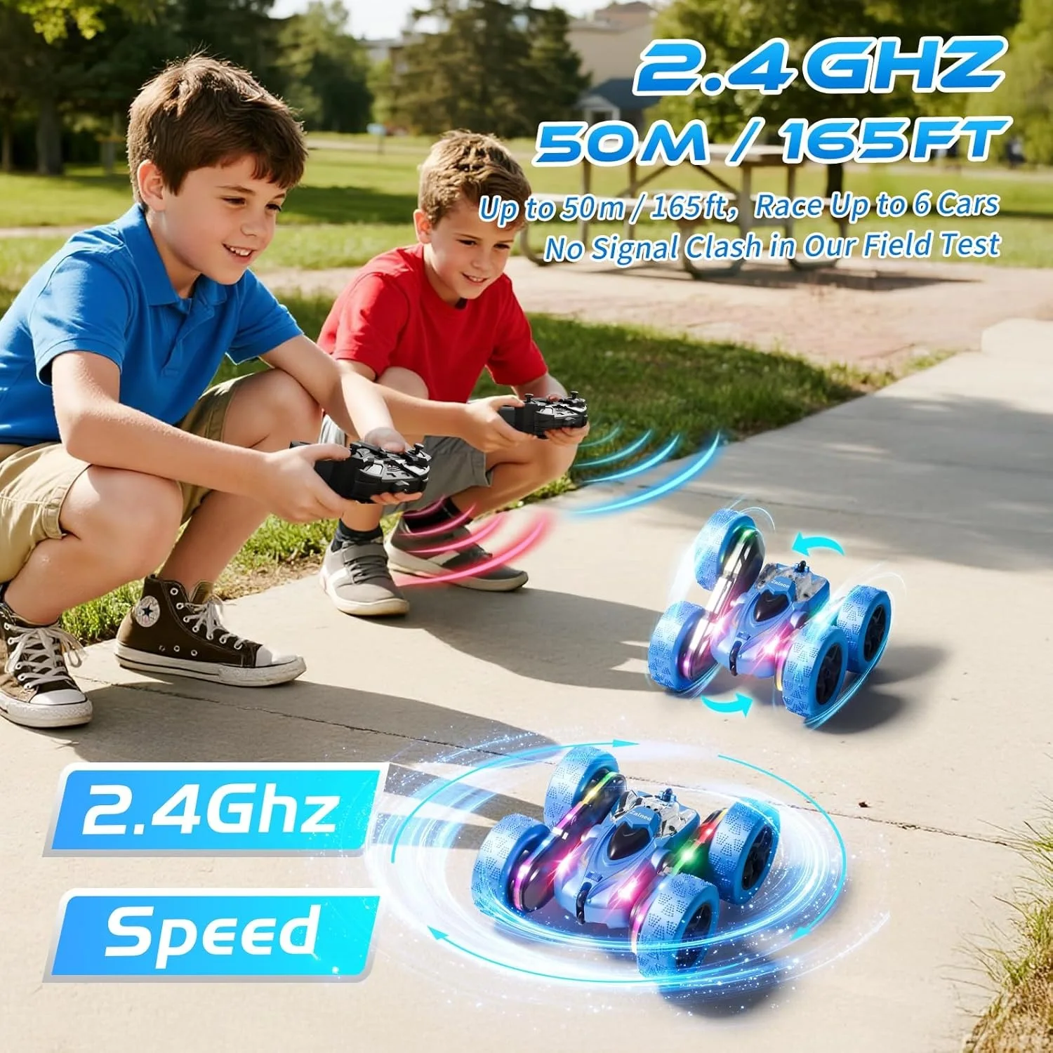 Voiture Télécommandée Stunt RC 4WD – Rotation 360°