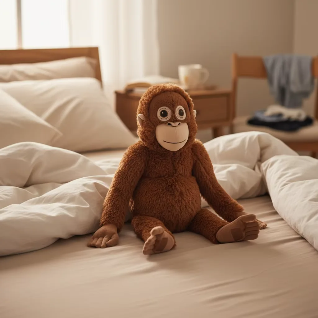Peluche Singe Orang-outan Ultra Douce