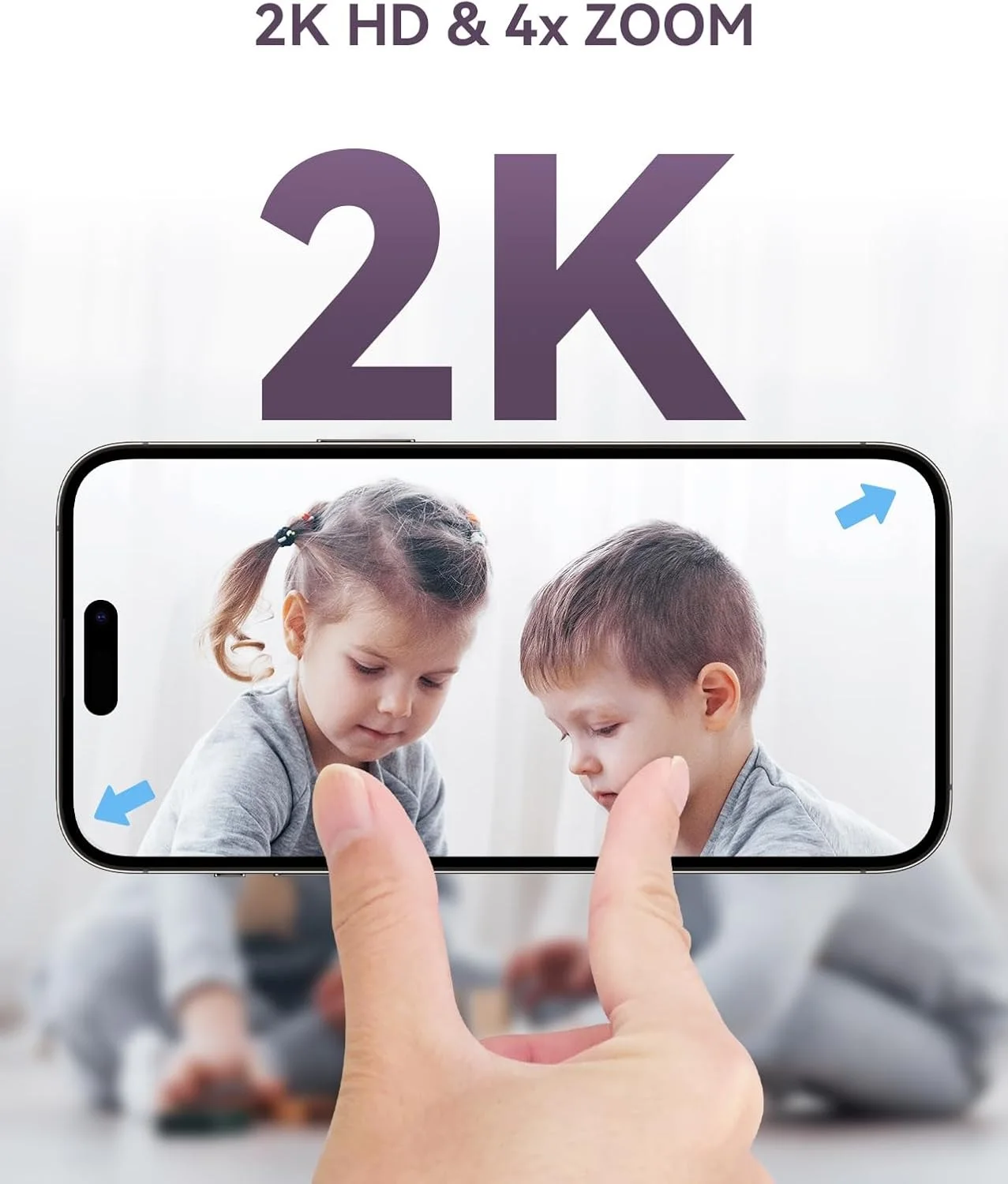 Moniteur Bébé Vidéo Hybride Comfyer – Caméra 2K & Écran 5