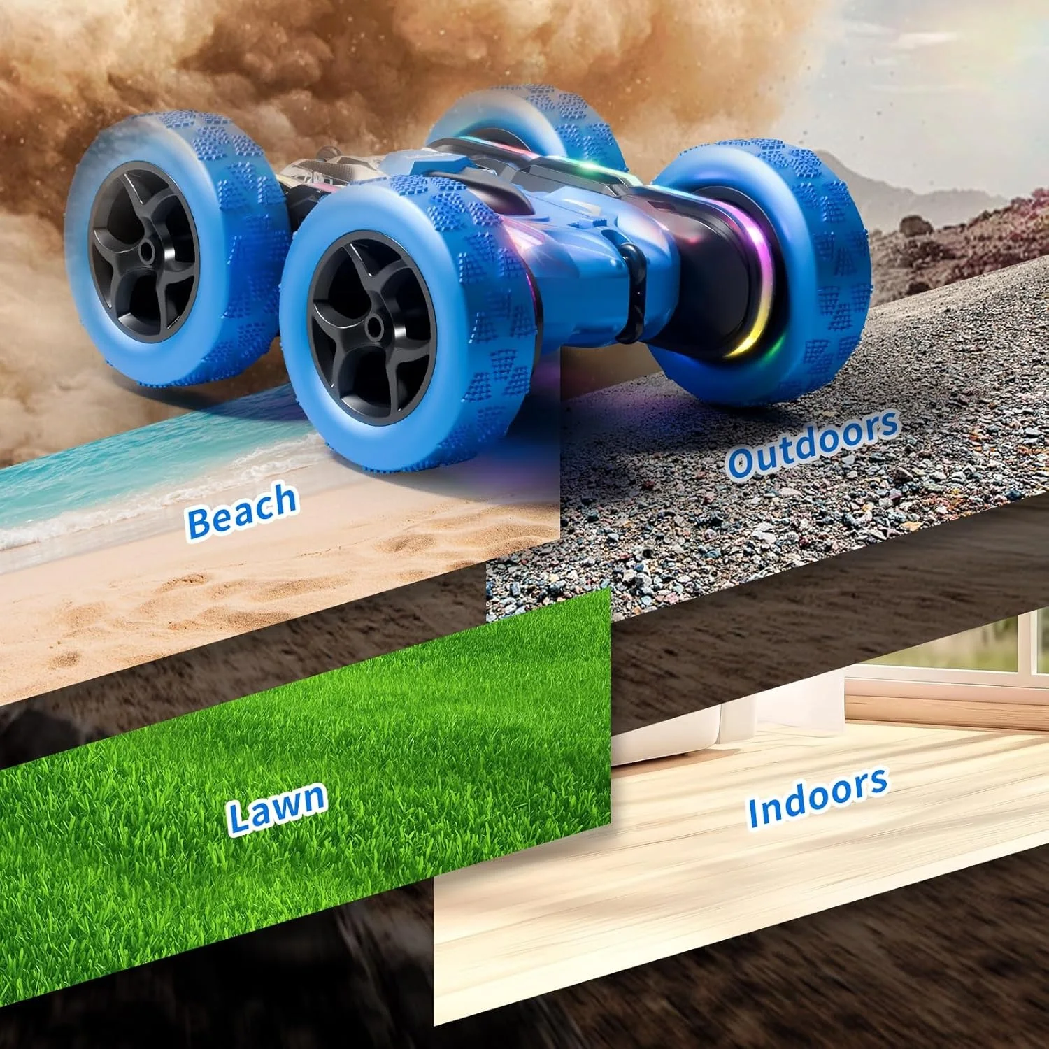Voiture Télécommandée Stunt RC 4WD – Rotation 360°