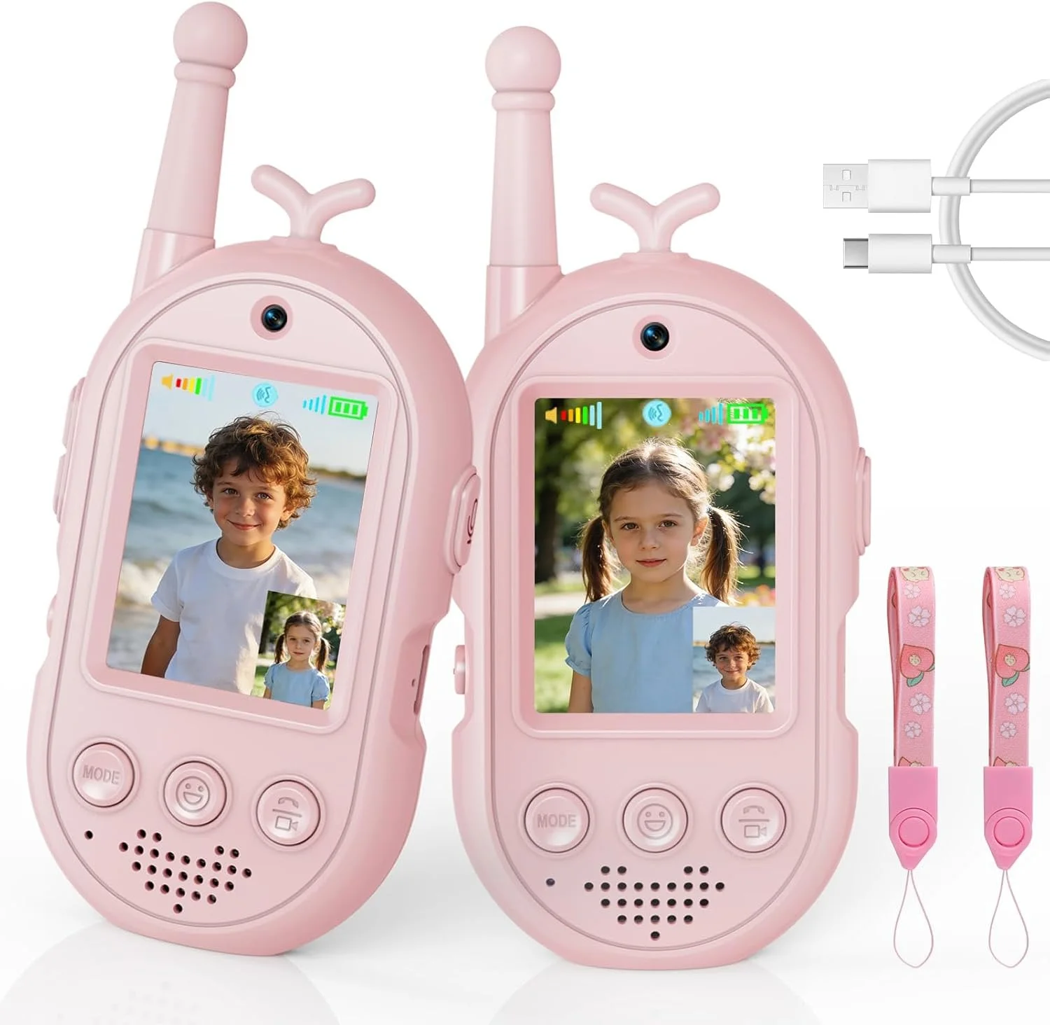 Pack 2 Walkie Talkies Vidéo pour Enfants