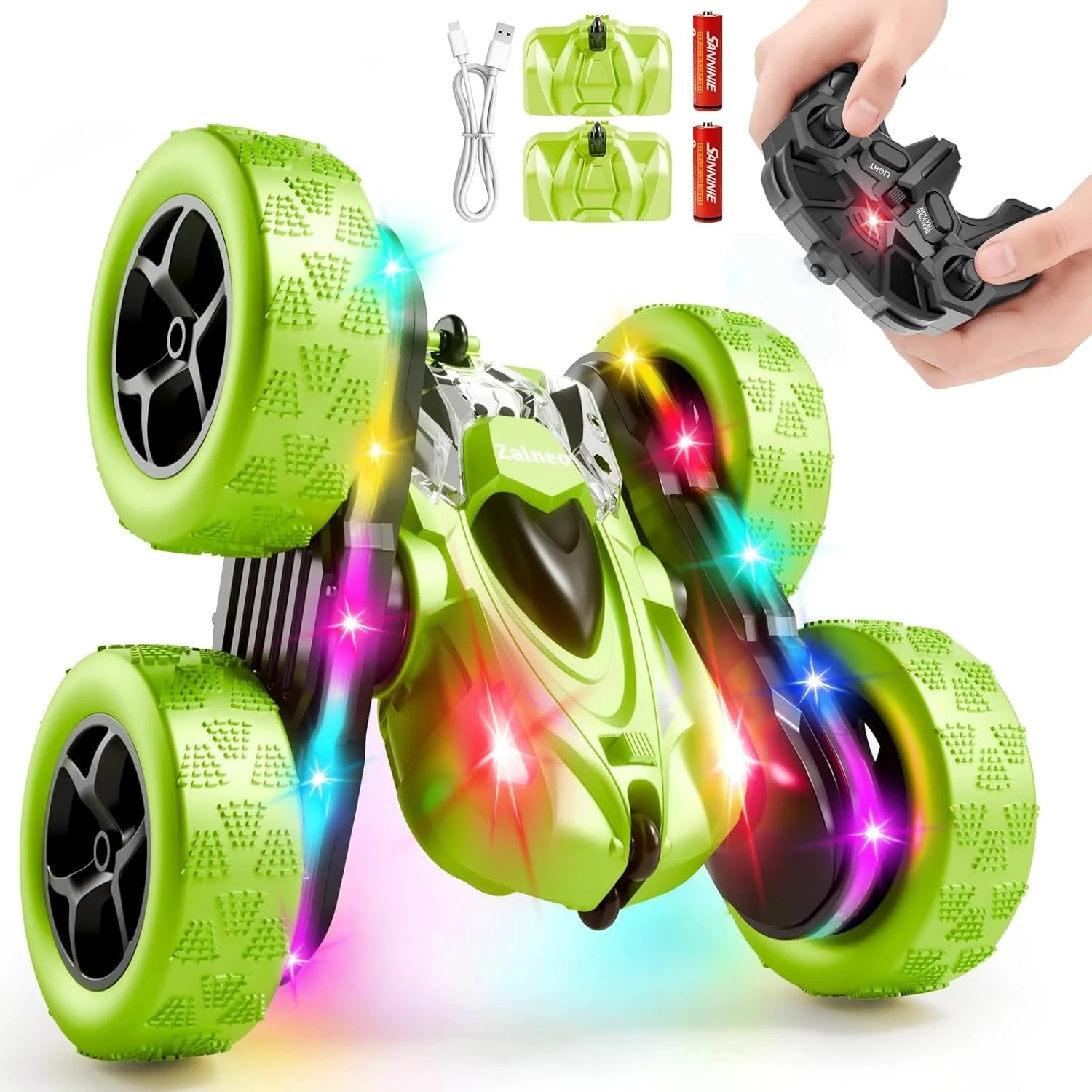 Voiture Télécommandée Stunt RC 4WD – Rotation 360°