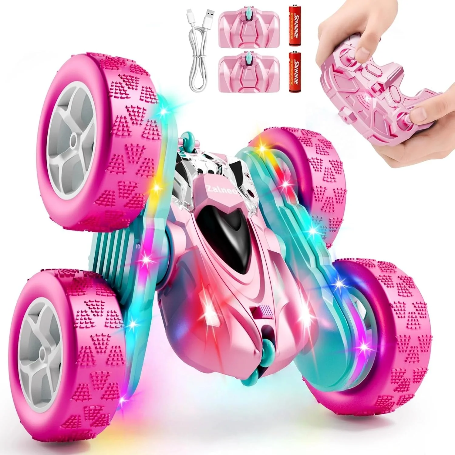 Voiture Télécommandée Stunt RC 4WD – Rotation 360°