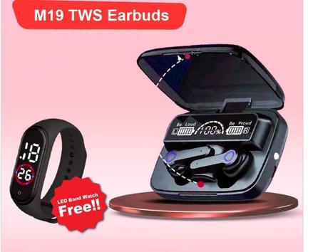 باندل ( سماعه بلوتوث M19+ساعه باندM4)