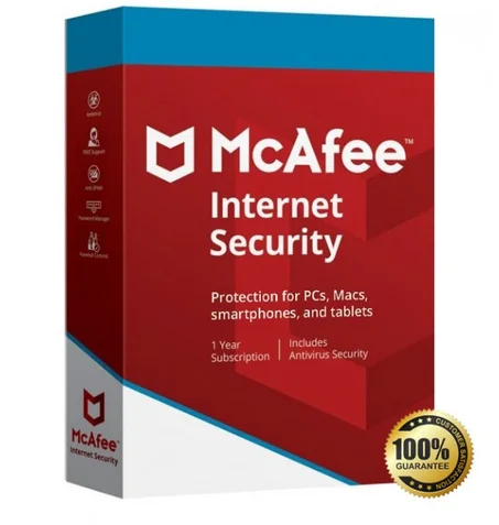 McAfee Internet Security 2021 - 1 PC-MAC / 1 Year