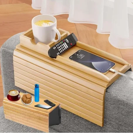 Plateau accoudoir canapé