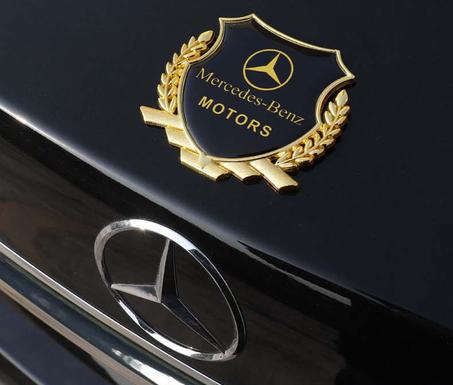 ( 2 Pièces ) Autocollant 3D pour carrosserie de voiture en métal
