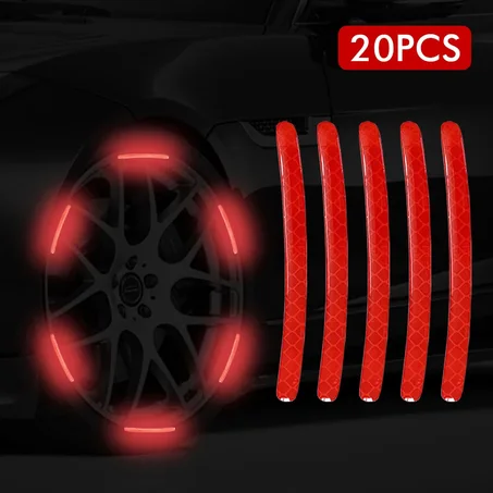 Autocollants Réfléchissants pour Jantes (20 Pièces)