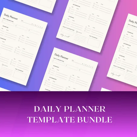 Daily Planner - version anglais