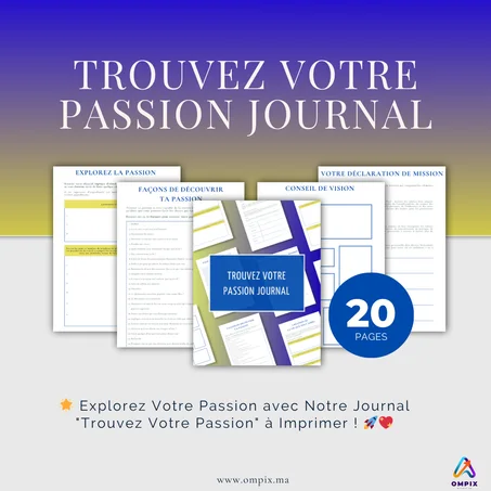 Trouvez votre passion journal - Version Française.