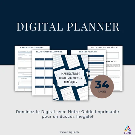 Planificateur de Produit ou Service Numérique - version française.