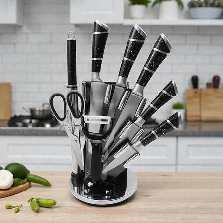 Ensemble de 9 Couteaux  en Acier Inoxydable