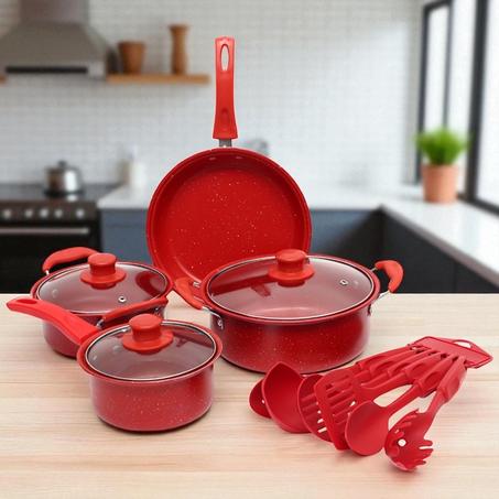 Batterie de Cuisine Moderne Antiadhésive en Métal