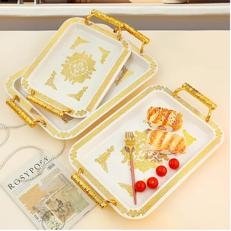 Ensemble de 3 Plateaux Carrés