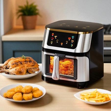 Friteuse à air  numérique 13.5L en acier inoxydable