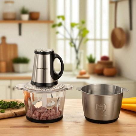 hachoir électrique en acier inoxydable 3L