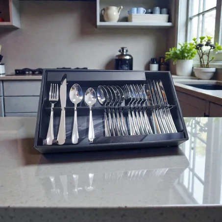 Service de Couverts 48 Pièces en Acier Inoxydable