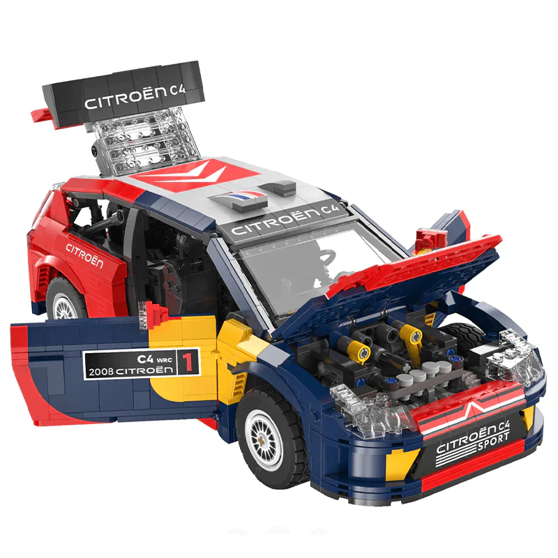 REMOTE CONTROLLED 2008 CITROEN C4 WRC - 1568PCS Building Block Car