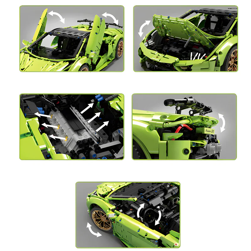 LIMITED EDITION HURACAN PERFORMANTE | 3557PCS - Ultimate Supercar Brick Model Kit