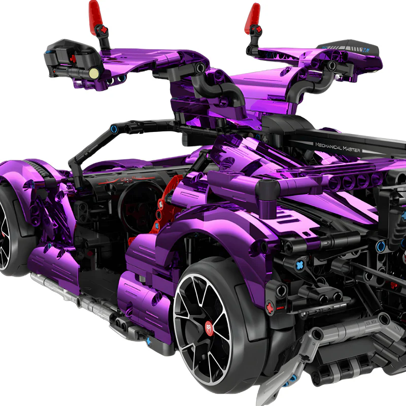 Chrome Edition Drifting Hypercar - 2444PCS Technic-Compatible Model Kit for Adult Builders & Car Collectors