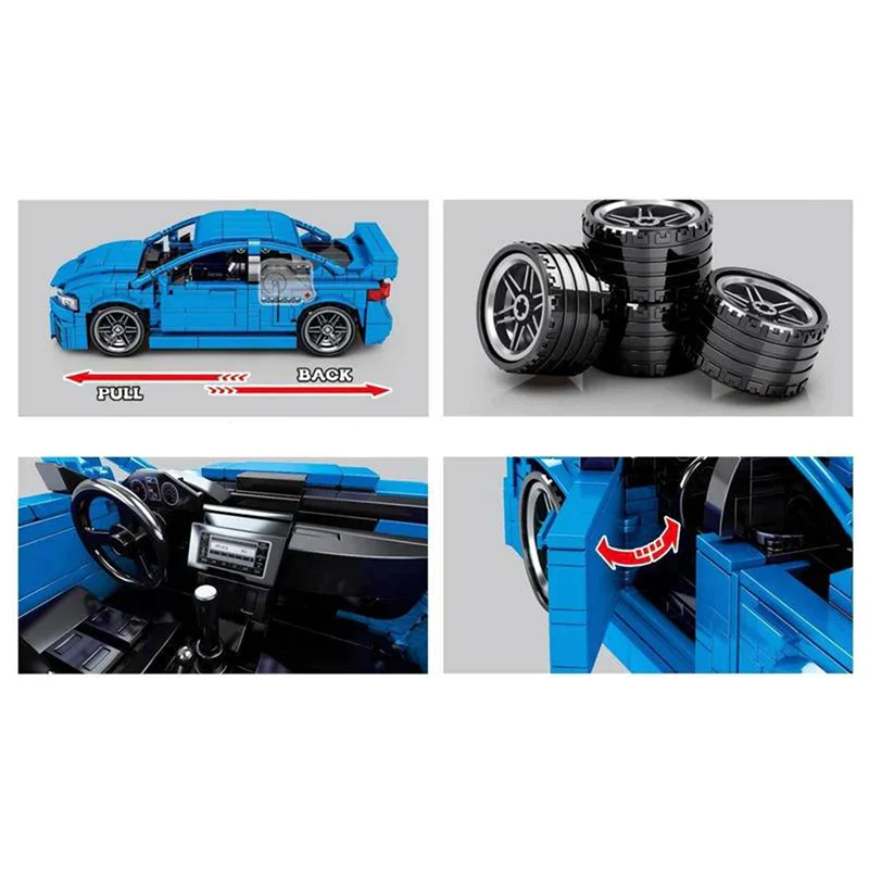 SUBARU WRX STI - 812PCS Building Block Car