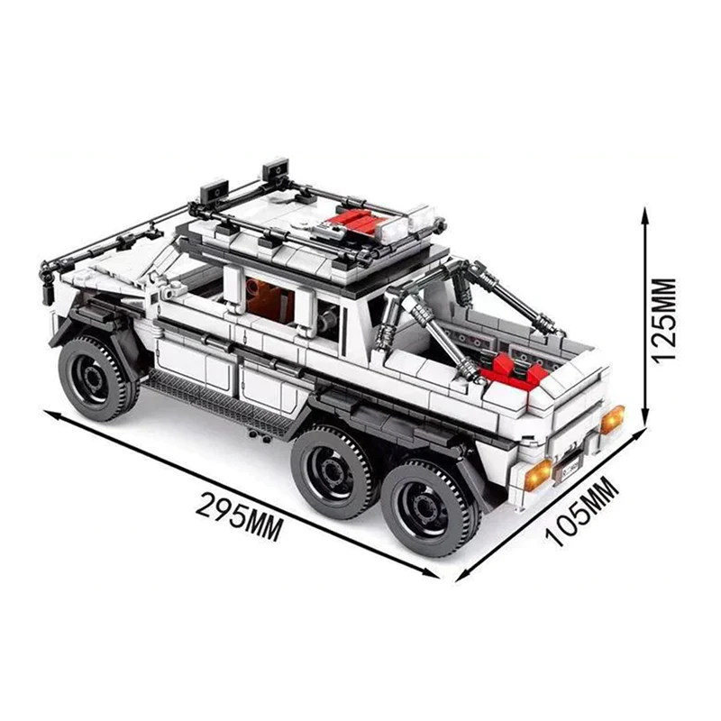 6X6 OFF ROADER - 858PCS Brick Car Model Kit