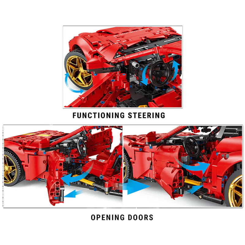 THE ULTIMATE 812 GTS - 2925PCS Supercar Building Blocks