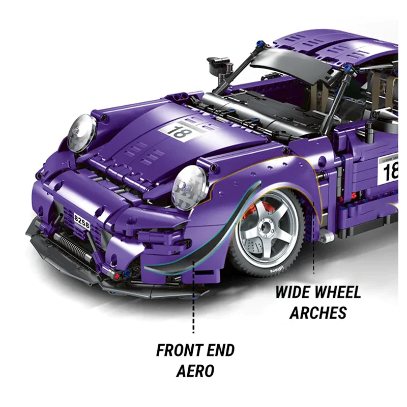 PORSCHE 993 RWB ROTANA - 2086PCS Supercar Building Blocks