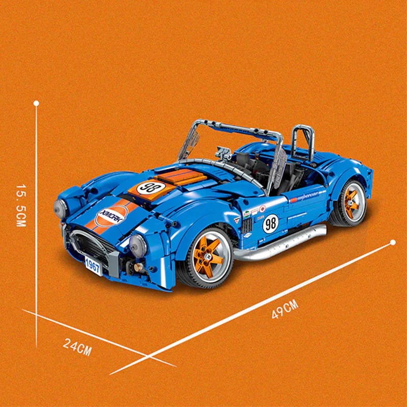 SLAMMED AMERICAN MUSCLE CAR - 1817PCS Building Block Car