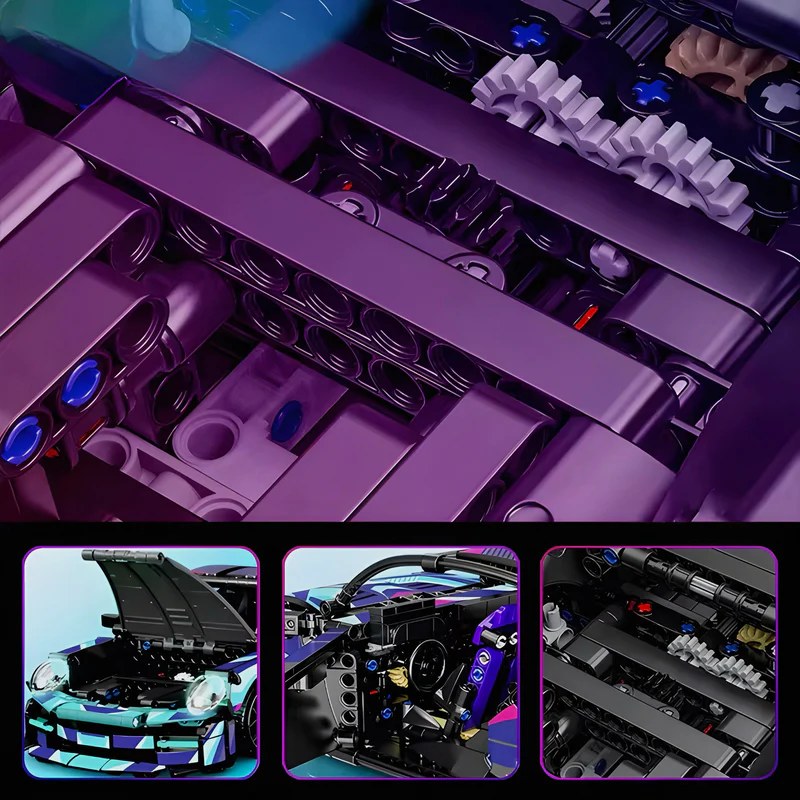 CYBER EDITION 911 RSR - 1115PCS Supercar Building Blocks